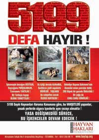 5199 Defa Hayır Afişi