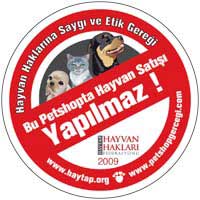 Burada Hayvan Satışı Yapılmaz Stickeri