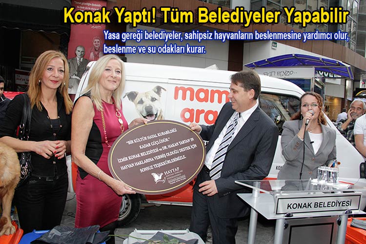 Konak Yaptı! Tüm Belediyeler Yapabilir- Konak Belediyesi Haytap İşbirliği İle Mama Toplama Aracı